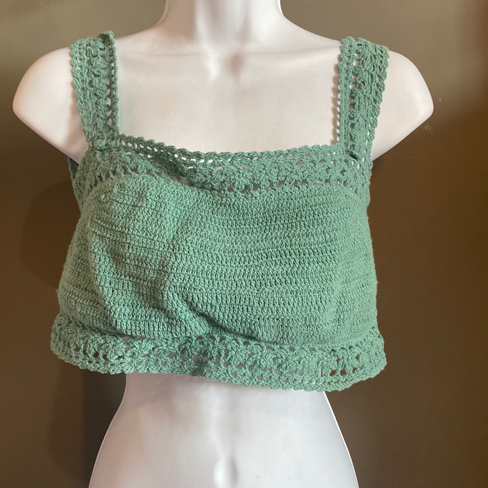 Raisins Crochet Swimsuit Top Bikini Separates Large New 4/25